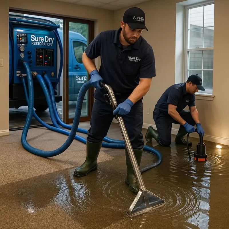 Water Extraction and Removal process in Whiteville, TN